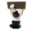 KiaoTime 15016C Italian Chef Figurines Kitchen Decor with Welcome Sign Board Plaque Home Kitchen Restaurant Decor 8"